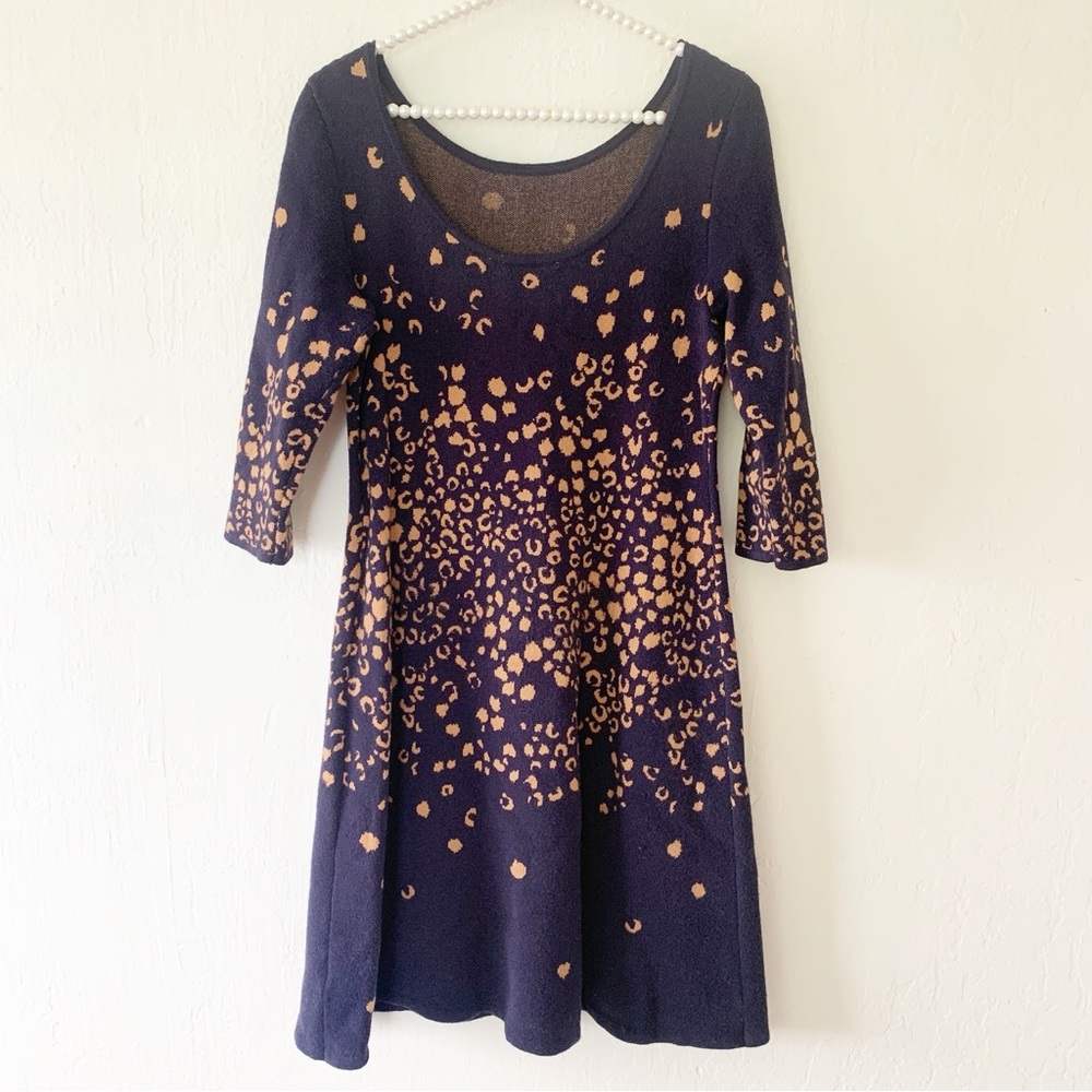 Anthropologie Maeve Leopard Sweater Dress - Picture 7 of 13